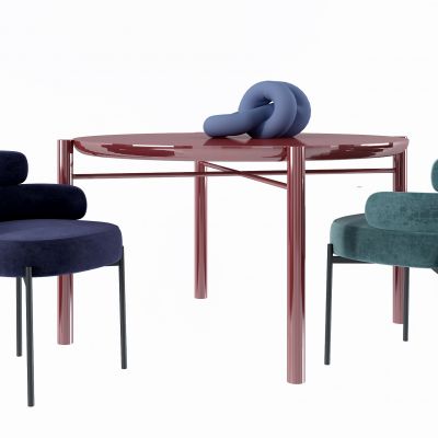 现代桌椅组合