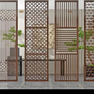 泰式隔断镂空雕花,屏风