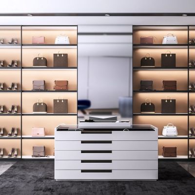 现代简约衣帽间