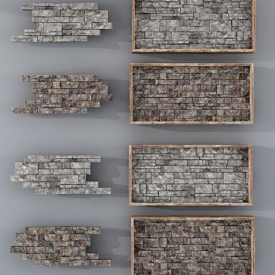 现代文化石 装饰背景墙