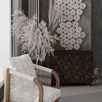 侘寂风单人沙发