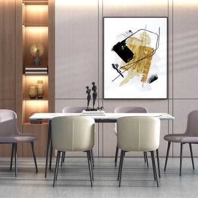 现代餐桌椅组合