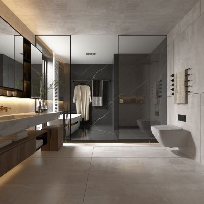 现代卫生间 浴室