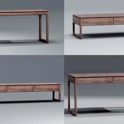 新中式实木电视柜，书桌写字台