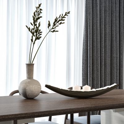 现代花瓶 蜡烛 摆件