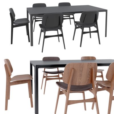 现代餐桌餐椅组合