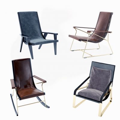 北欧休闲单椅组合