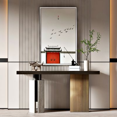 新中式端景台