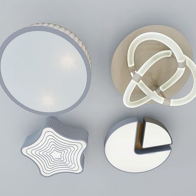 现代创意吸顶灯3D模型