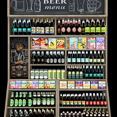 商场酒水柜酒架