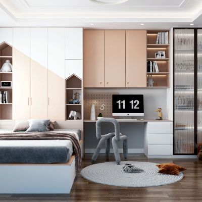 现代儿童房榻榻米