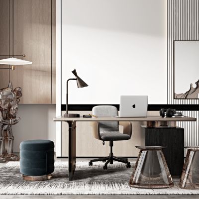 现代书房 ,书桌椅组合