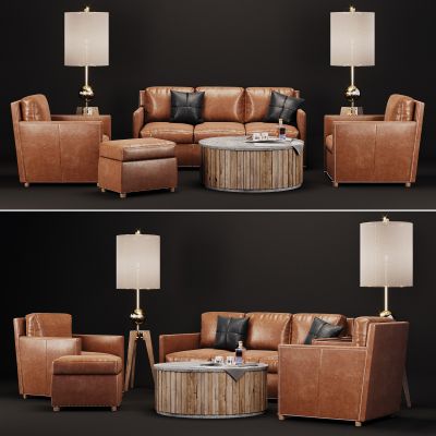 简欧沙发茶几组合