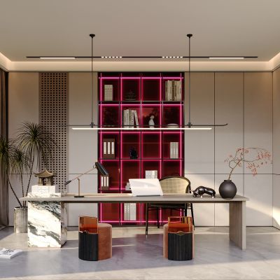 新中式轻奢书房