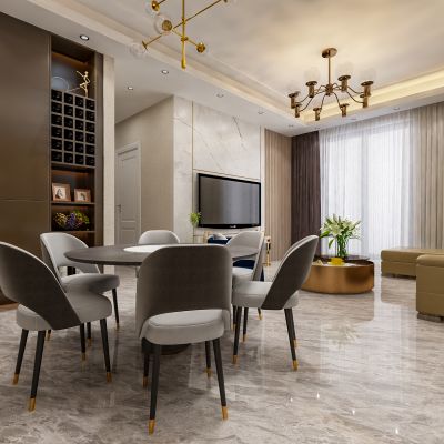 现代简约客餐厅
