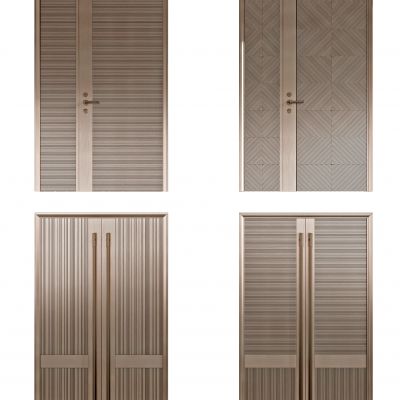 现代双开门,入户门,子母门,