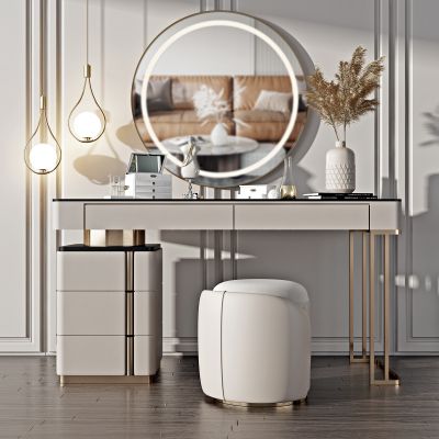 现代轻奢梳妆台，化妆台，