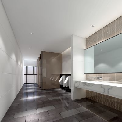 现代公共卫生间