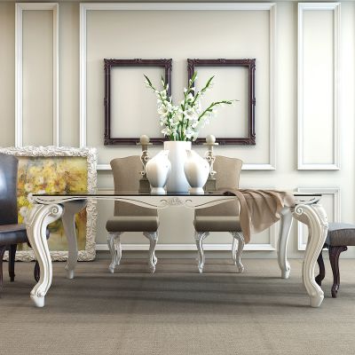 美式餐桌椅组合