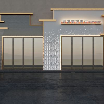新中式店面门头 门面