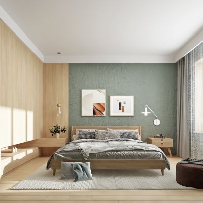北欧卧室主人房