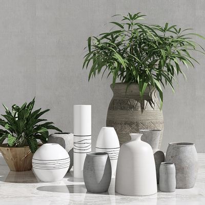 新中式陶瓷陶罐瓶子陶土罐