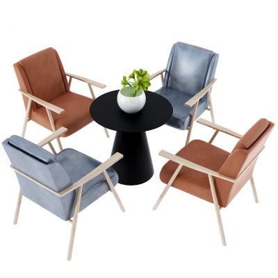现代休闲桌椅组合