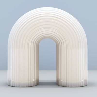 现代台灯3D模型