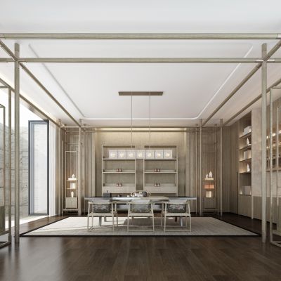 新中式别墅茶室