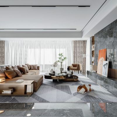 现代轻奢客厅