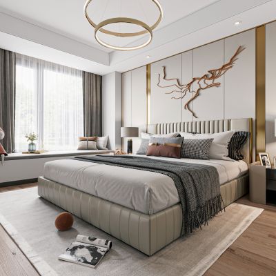 现代样板间别墅卧室