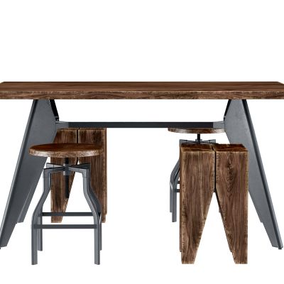 工业风loft餐桌凳