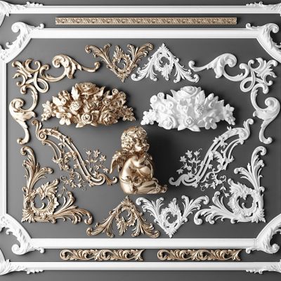 欧式石膏雕花构件