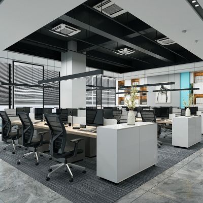现代开敞办公区