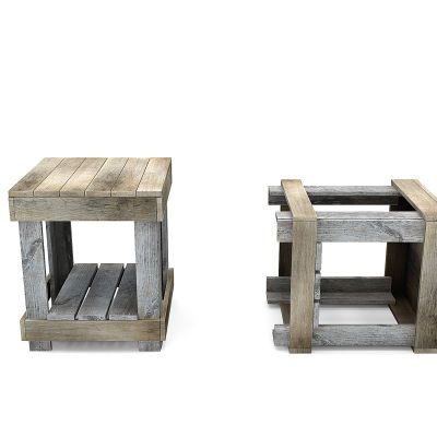 木箱子，木凳子