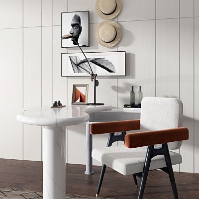 现代书桌椅组合