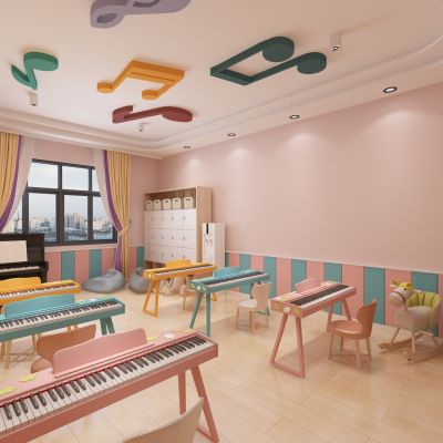 现代幼儿园钢琴教室