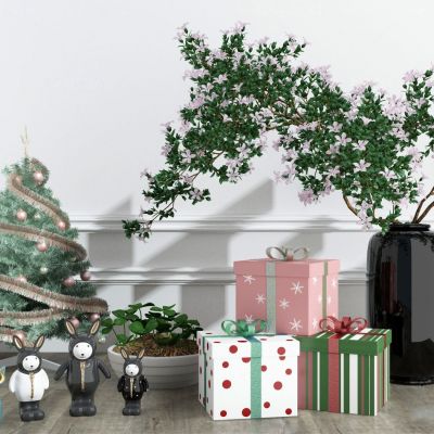 北欧圣诞树礼盒摆件