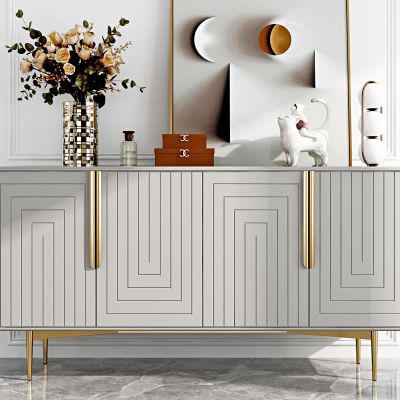 现代轻奢餐边柜,