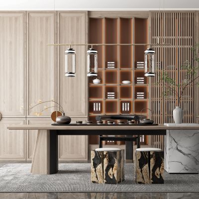 新中式茶室书房