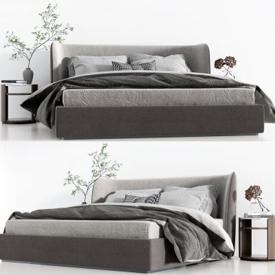 现代简约双人床