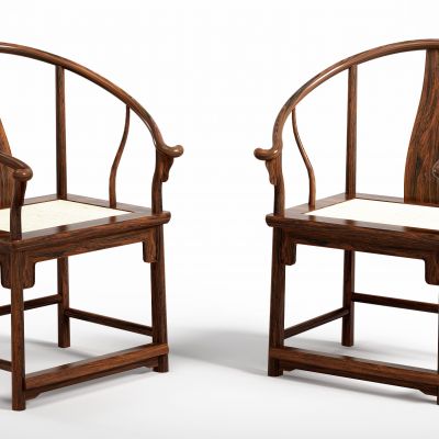 古典实木圈椅单椅 圈椅