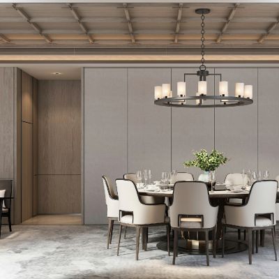 新中式酒店餐厅包厢,包间