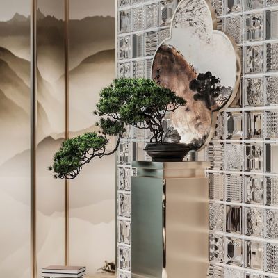 新中式植物盆栽