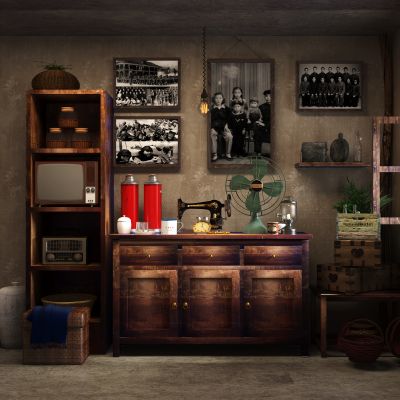 现代复古饰品摆件 70.80年代家具