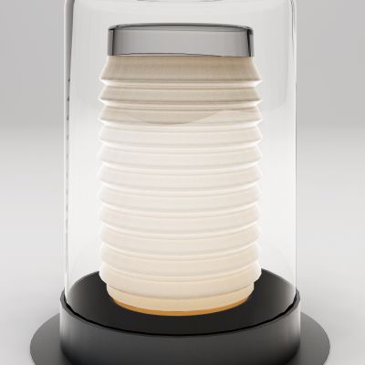 现代日式玻璃罩台灯