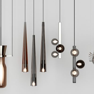 现代床头小吊灯3D模型