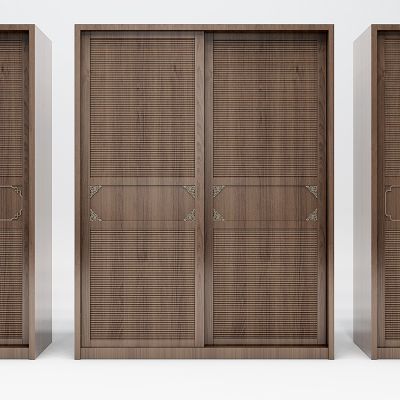 中式移门衣柜组合