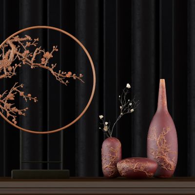 新中式工艺品 陶罐 摆件