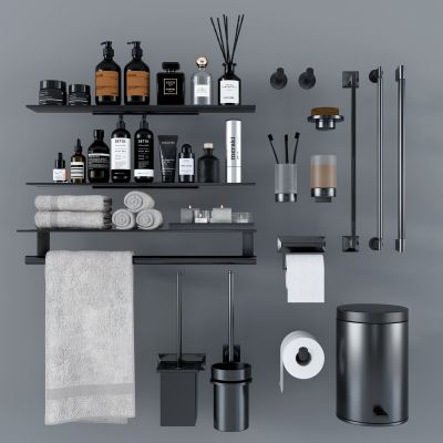 现代卫浴 洗涤日用品，毛巾五金件拉手_